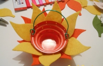 portaconfetti girasole